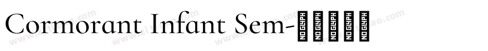 Cormorant Infant Sem字体转换